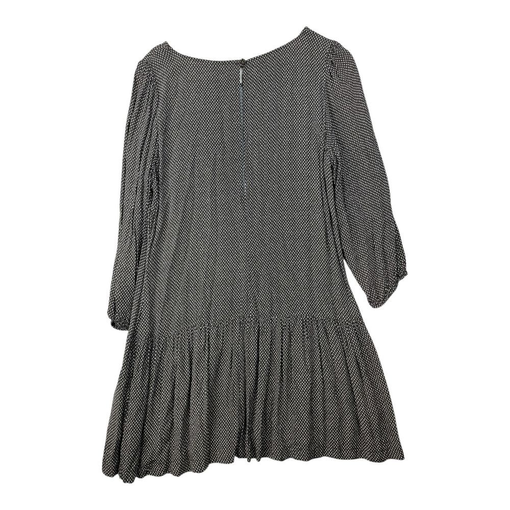 Anthropologie Meadow Rue Drop Waist Brown Polka Dot Dress Size 12 - Picture 6 of 8
